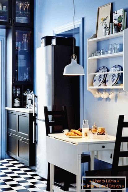 Una solución muy práctica y bella para organizar lugares en la cocina