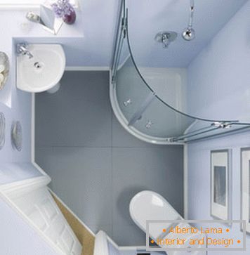 Diseño de interiores en un baño compacto