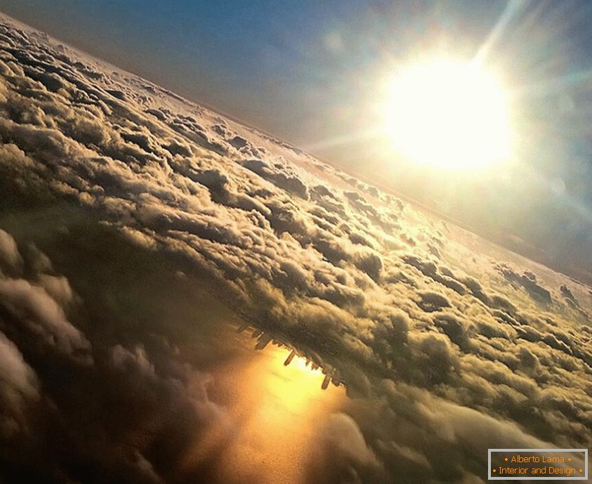 Chicago en el reflejo del lago Michigan