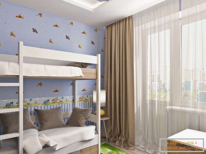 Hermoso diseño de una habitación para niños pequeños