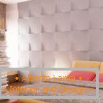 Diseño de dormitorio con paneles 3d