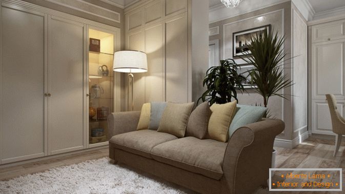 Diseño de apartamento con estilo en tonos beige