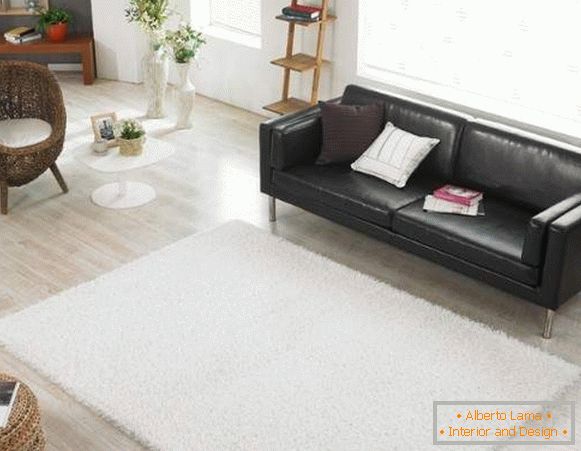 alfombra blanca y esponjosa, foto 17