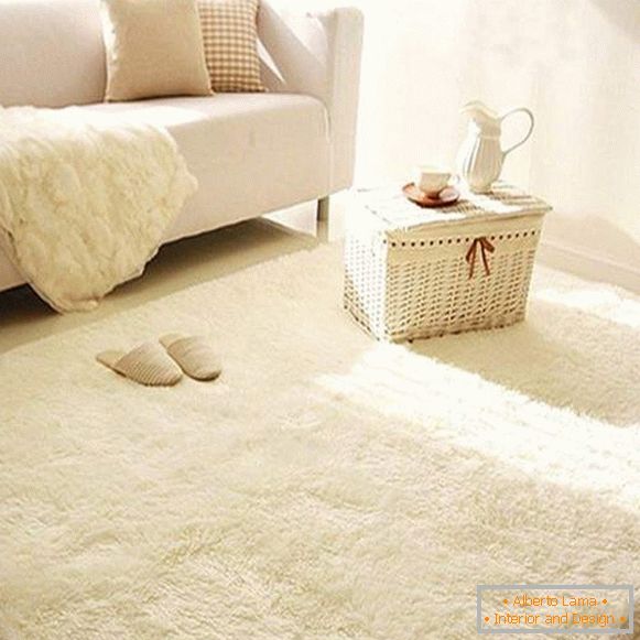 alfombras blancas en el piso, foto 61