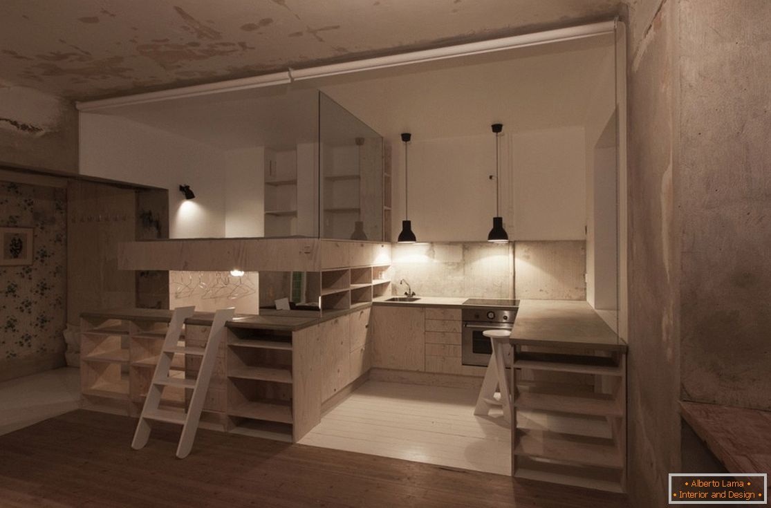 Diseño de interiores de un apartamento en estilo escandinavo