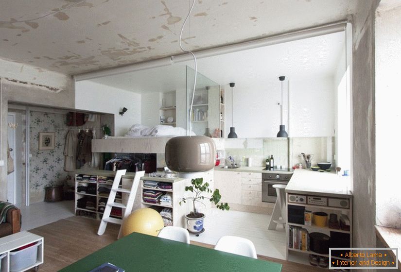 Diseño de interiores de un apartamento en estilo escandinavo