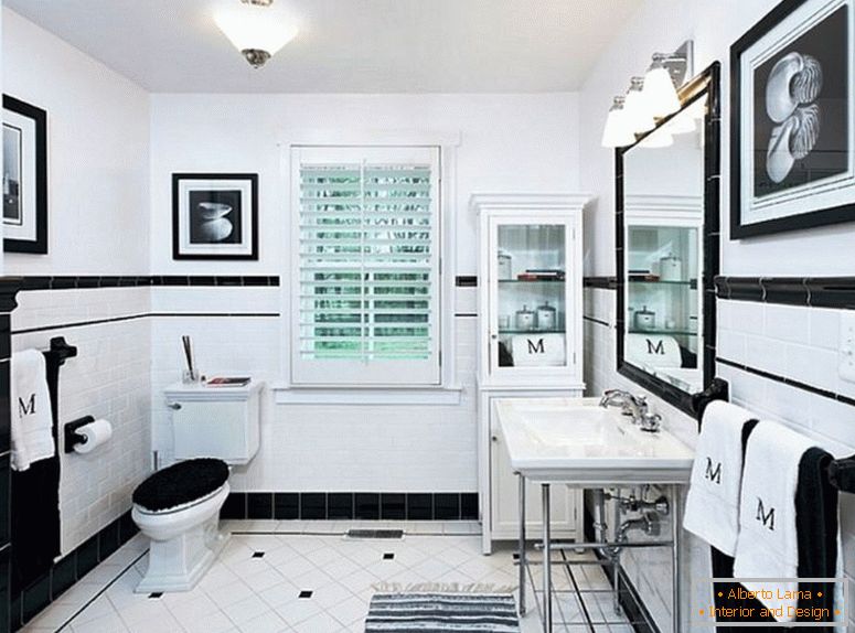 black-and-white-bañeraroom-floor-tile-ideas-pictures