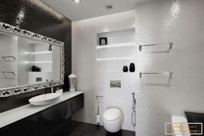 enchanting-white-wall-painted-bañeraroom-with-free-standing-vanities-also-built-shelves-cabinet-over-toilet-as-decorate-small-space-mens-black-and-white-bañeraroom-decoration-ideas-2