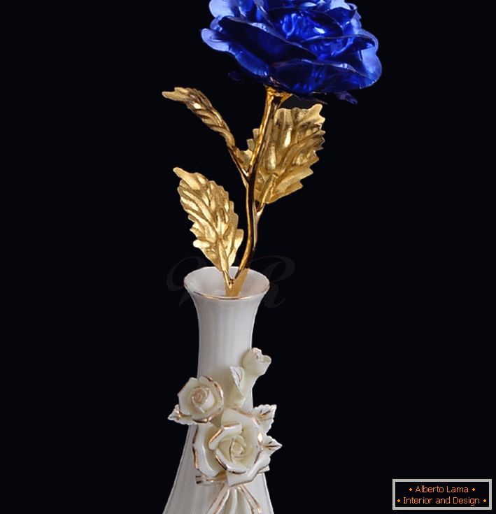 Forever-Love-Gold-Foil-Rose-Preserved-Normal-Gold-Flower-Rose-Blue-Color-para-decorar-Boda-Navidad