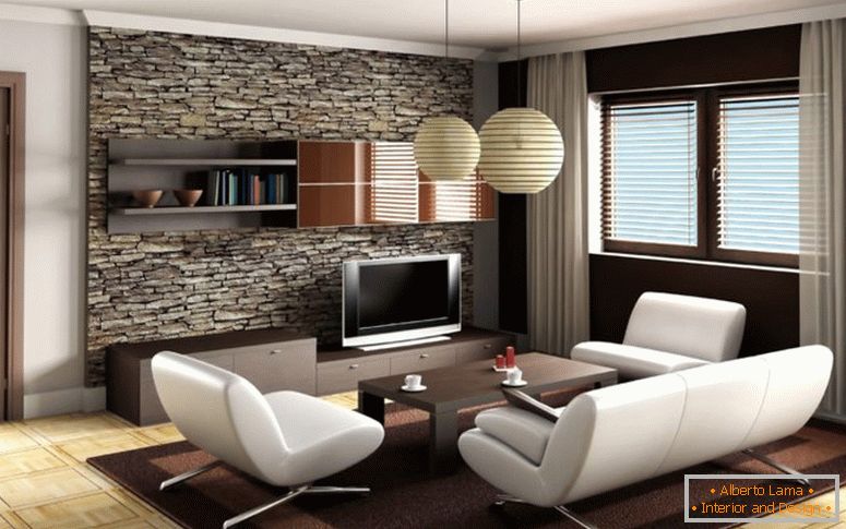 Sala de estar con diseño moderno