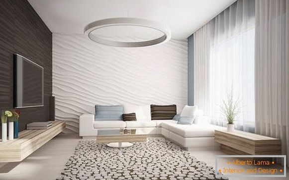 Diseño interior minimalista moderno de una casa privada