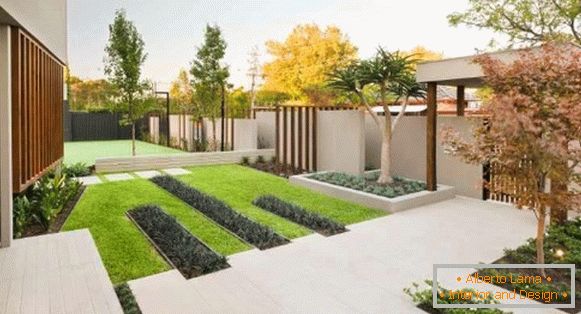 На фото 12: Diseño de patio de jardinería