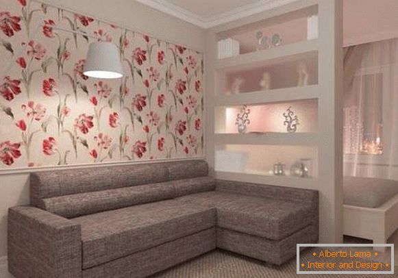 diseño de interiores de un pequeño apartamento de una habitación, foto 29