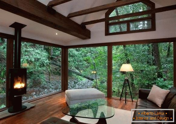 Diseño de interiores de una casa de campo - habitaciones de fotos en estilo ecológico