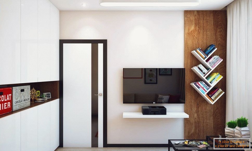 Interior en el estilo del minimalismo