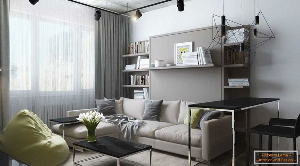 Muebles tapizados en gris