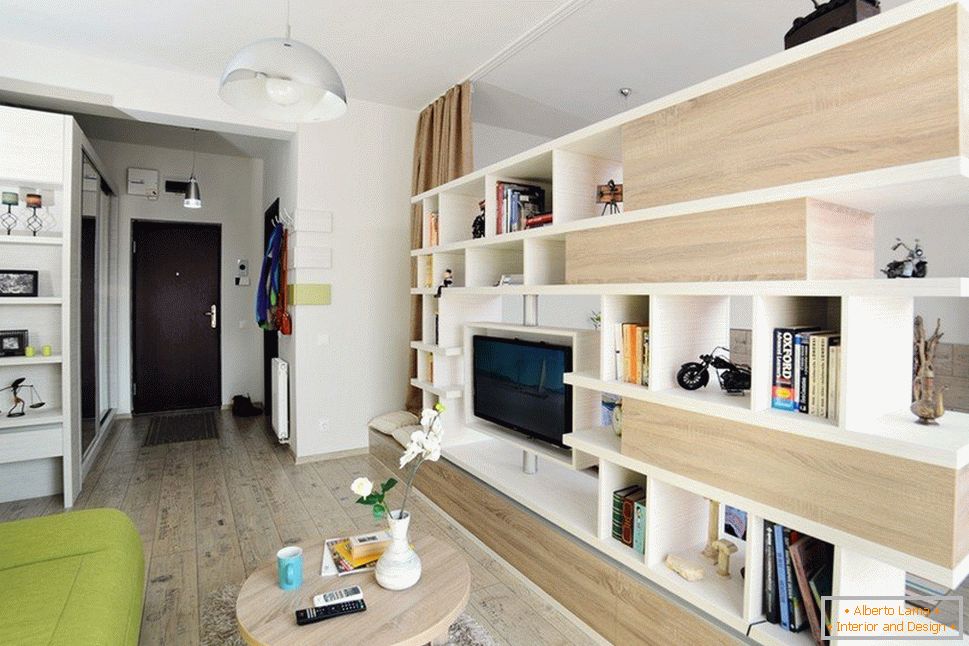 Diseño de apartamento de una habitación 46 sq. M