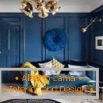 Azul en el diseño de habitaciones