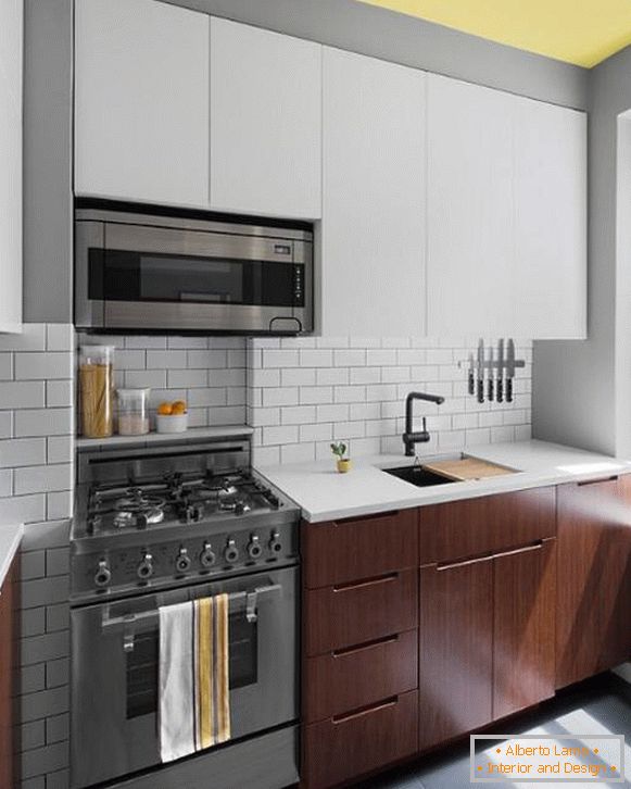 Las mejores ideas para el diseño de una pequeña cocina en el apartamento Khrushchev