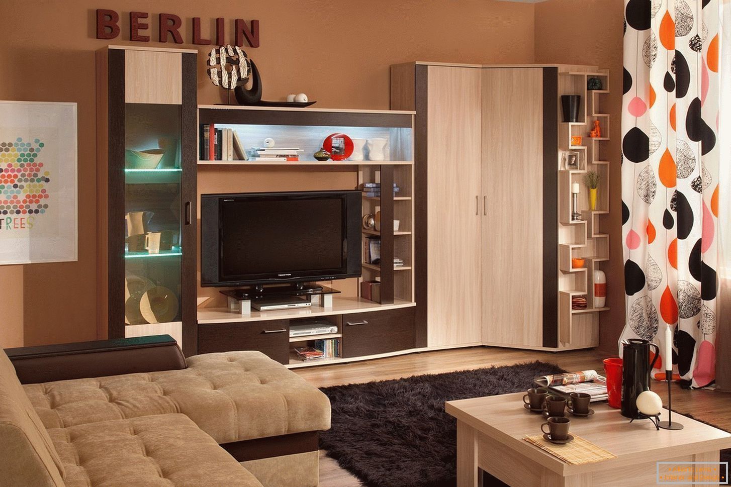 Muebles modulares en un apartamento de 36 metros cuadrados