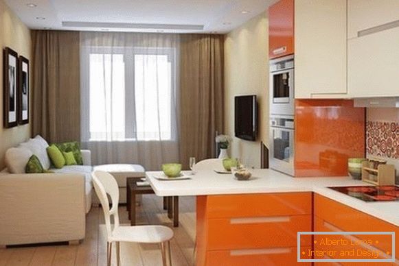 Diseño de una fotografía de apartamento de una habitación en un estilo moderno - foto 4