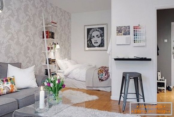 Diseño de un apartamento de una habitación de 30 m2 - foto 8