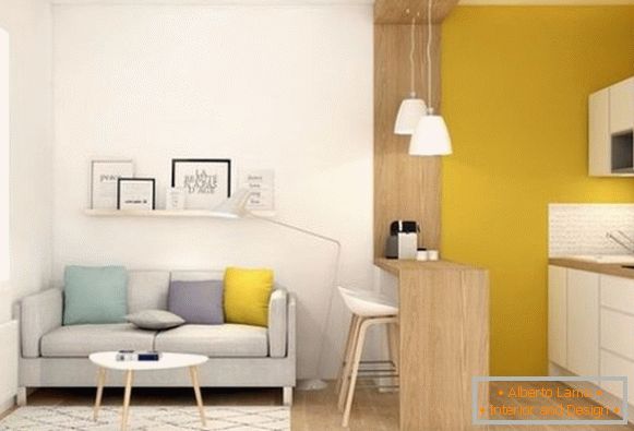 Diseño de apartamento de una habitación - foto 3