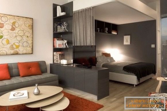 Diseño de apartamento de una habitación 40 m2 - foto 4