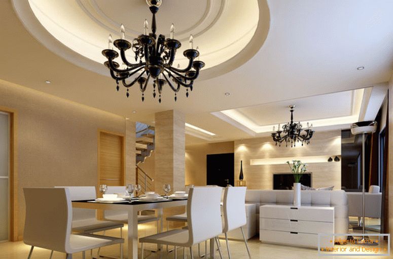 Diseño de techos de cartón yeso - 140 fotos de ideas de