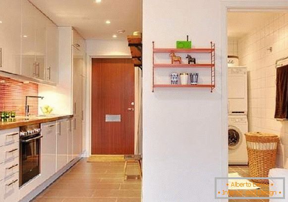 foto del diseño del pasillo de la cocina, foto 11