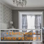 Color gris en el diseño del dormitorio