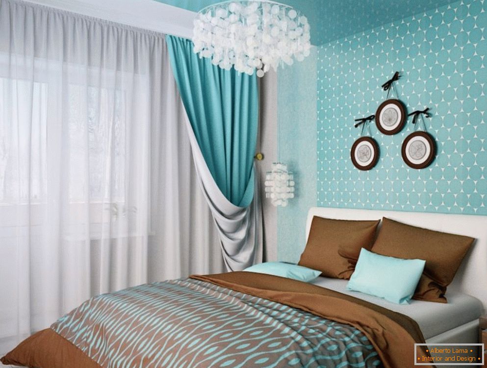 Diseño de dormitorio en colores turquesa: 75 ejemplos