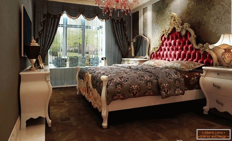 Las telas de decoración de paredes y las cortinas macizas son ideales para los estilos de dormitorio clásicos