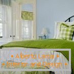 Dormitorio adolescente en tonos verdes