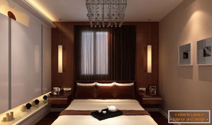 Dormitorio en tonos marrones