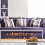 Sofá púrpura simple