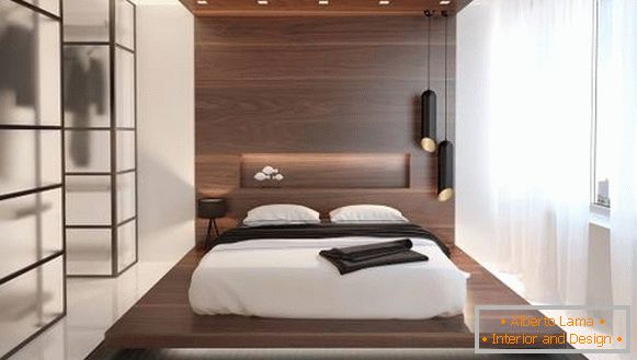 Armario ropero en el pequeño dormitorio - ideas modernas 2016