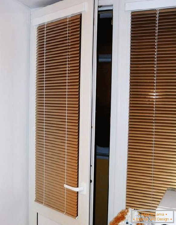 persianas en la puerta horizontal, foto 33