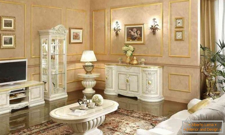 Sala de estar en estilo italiano - 75 fotos de ideas de