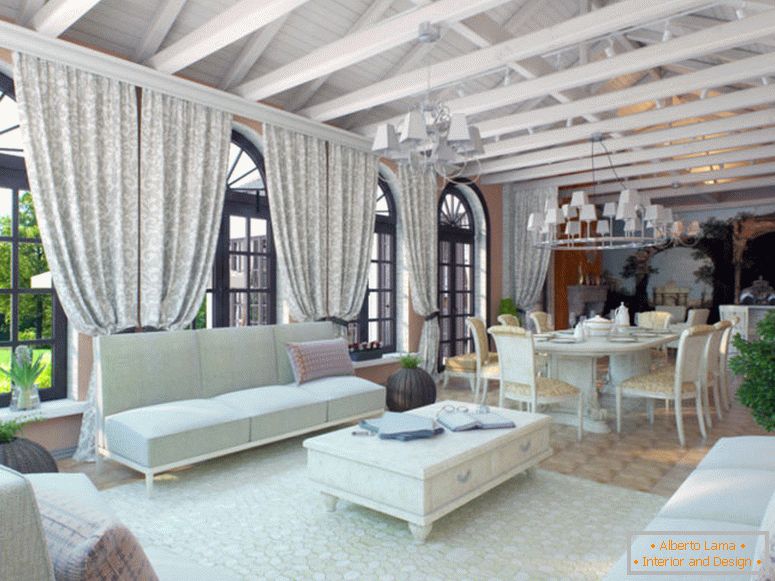 Sala de estar en estilo italiano - 75 fotos de ideas de