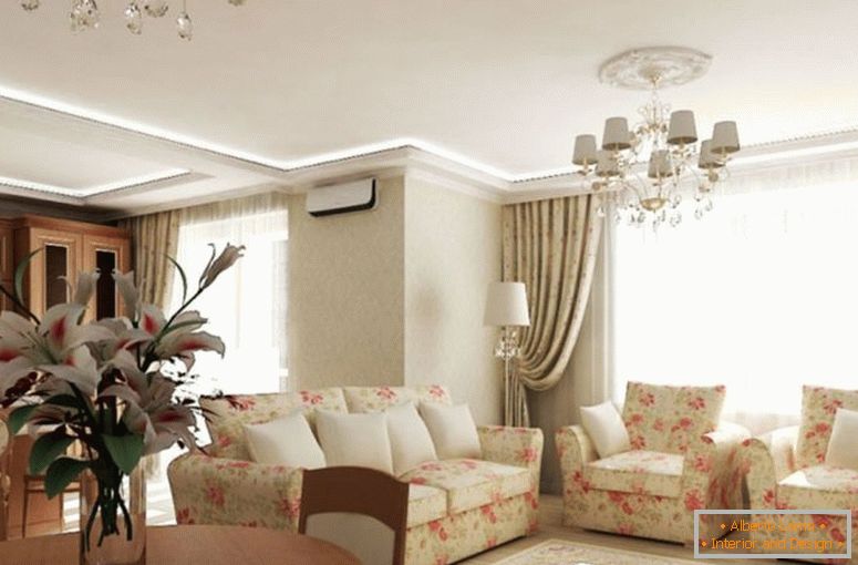 Sala de estar en estilo provenzal - 80 fotos de ideas de