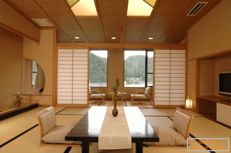 Sala de estar en estilo japonés