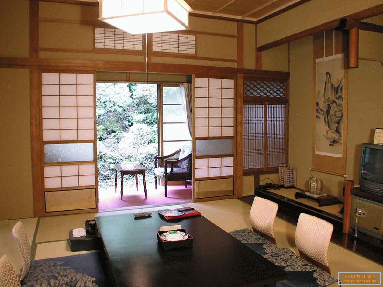 Sala de estar en estilo japonés