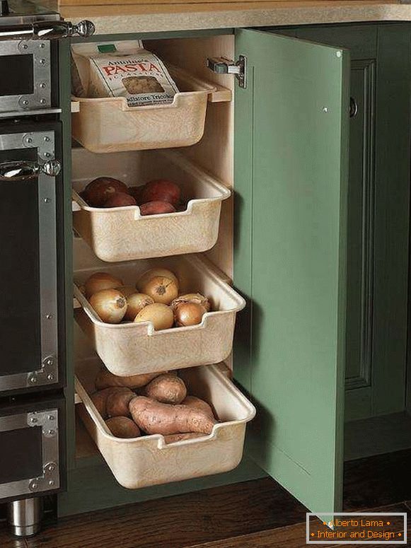 Cómo almacenar verduras en la cocina - cajas y contenedores