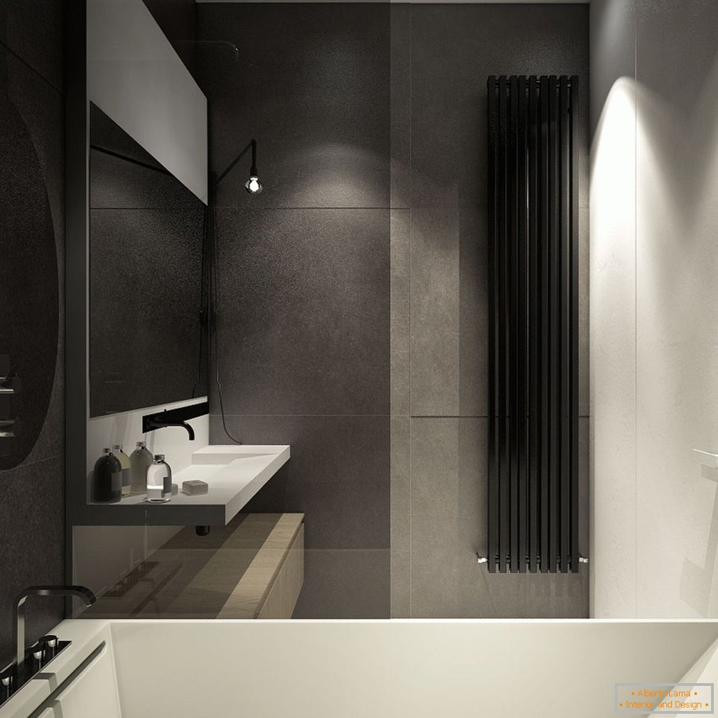 Diseño de baño para un pequeño apartamento de estilo loft - фото 3