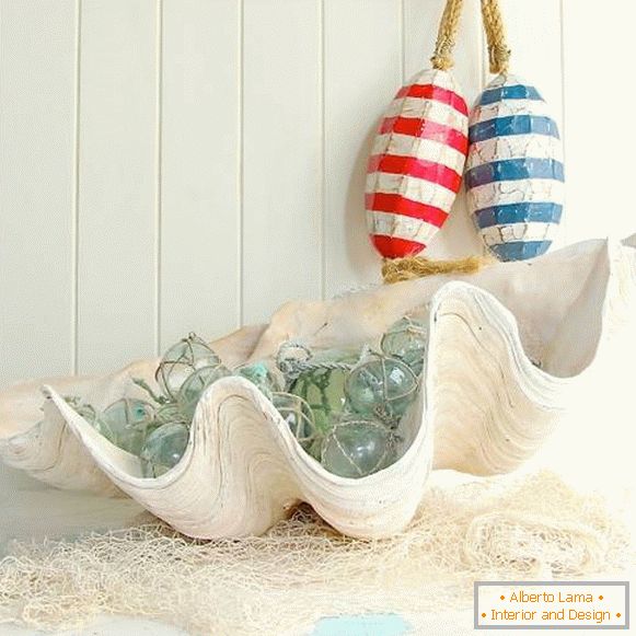 ideas-hogar-decoración-de-conchas marinas