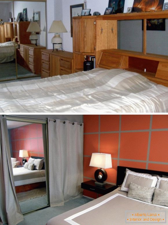 Fotos de la habitación antes y después
