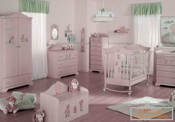 Interior de la habitación de un bebé recién nacido, foto 47