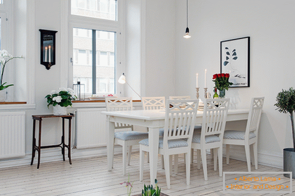 Apartamentos de comedor en estilo escandinavo en Gotemburgo