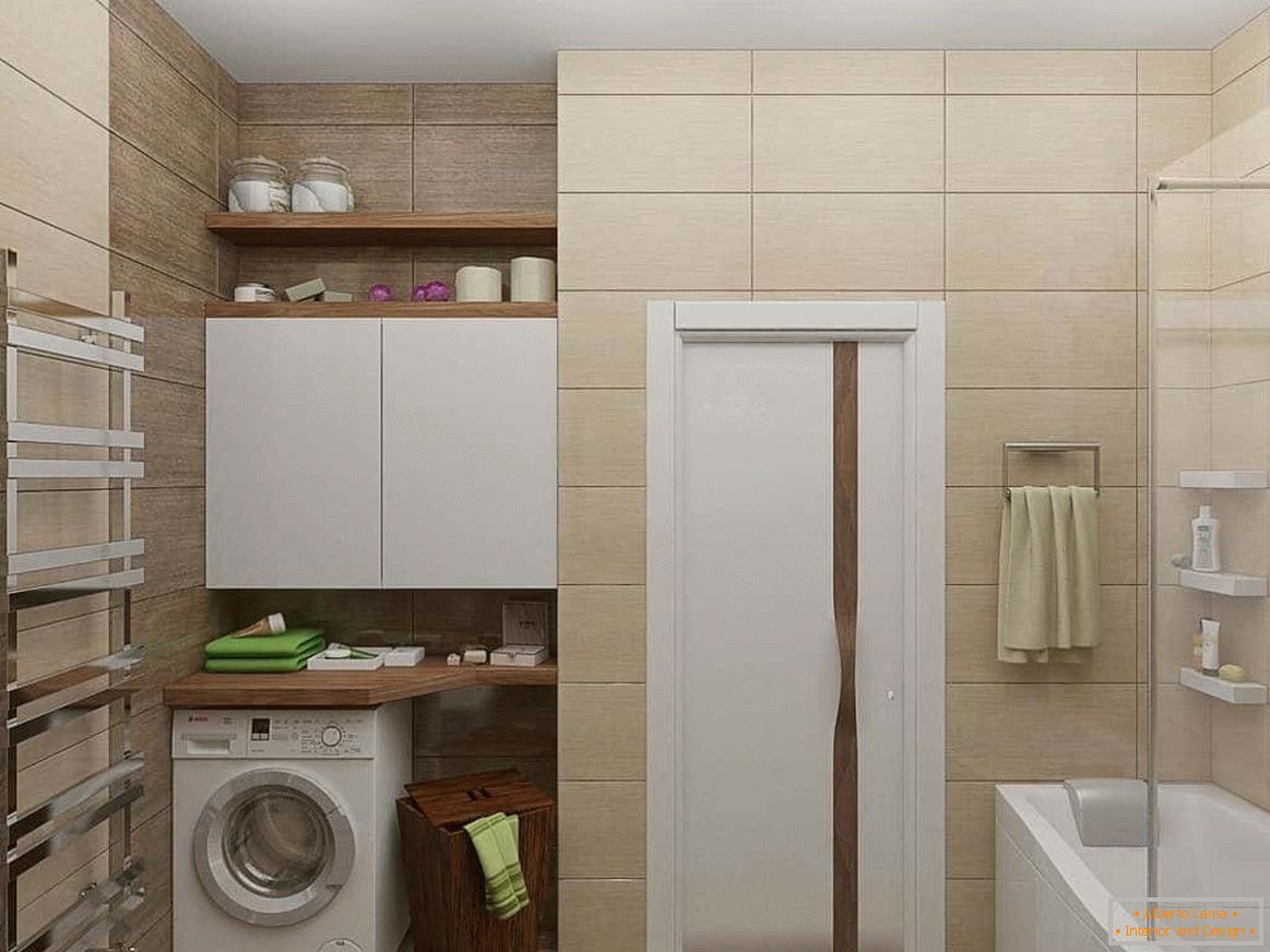 Bañeraя комната совмещенная с туалетом и размещением стиральной машины
